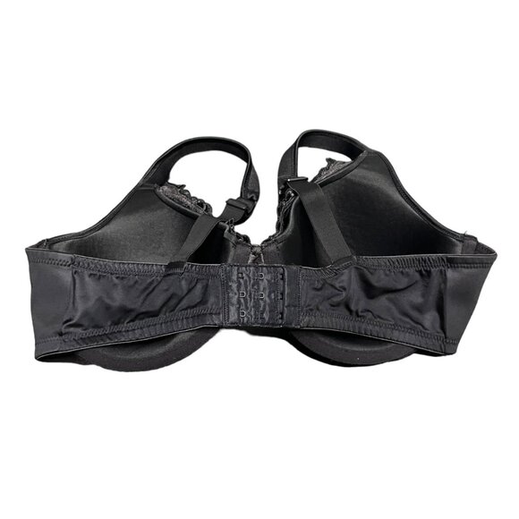 Playtex‎ Curves Bra 42C Embroidered Lace Lift Underwired Side Smooth #4513 Black - Picture 3 of 5